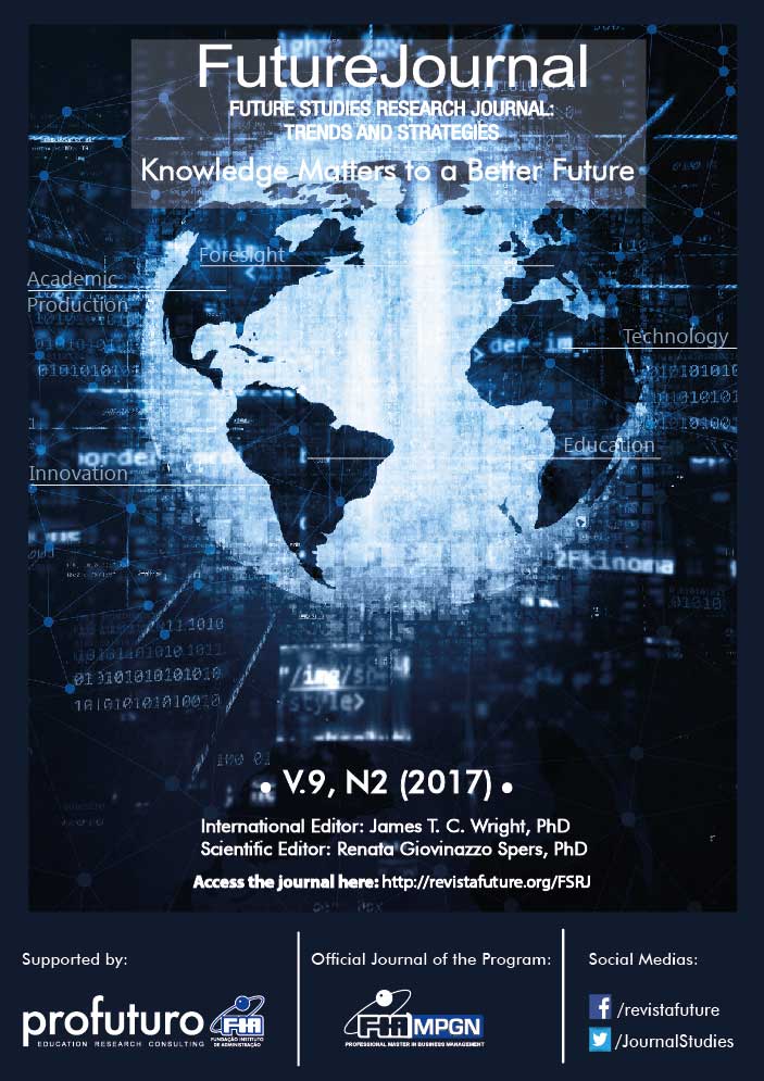 					View Vol. 9 No. 2 (2017): Future Studies Research Journal
				